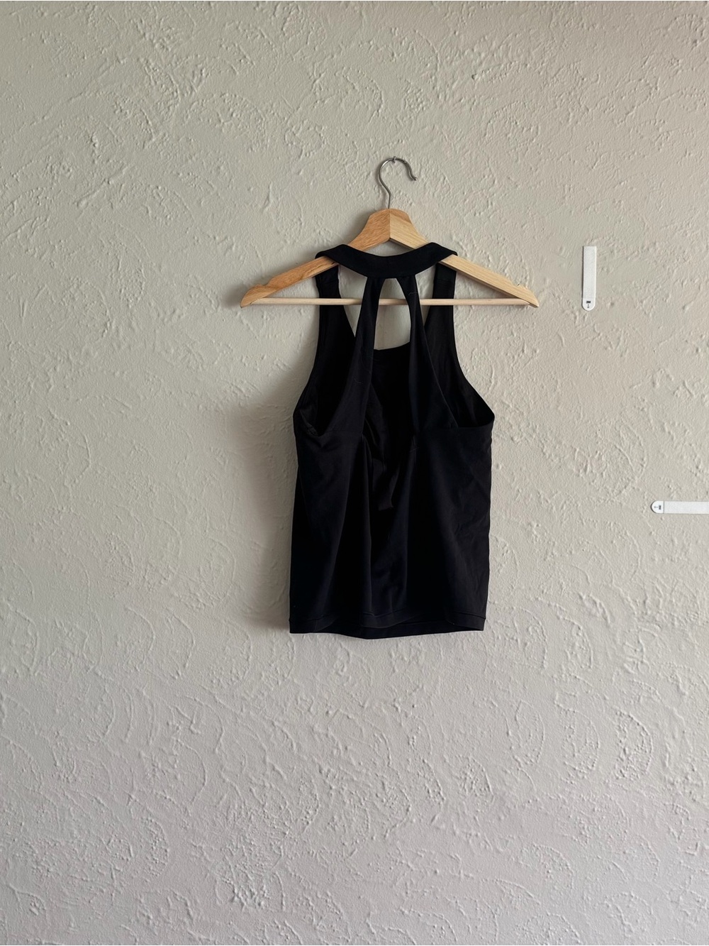 Athleta Black Racerback Tank with Keyhole Back - Picture 2 of 2